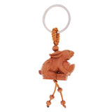 Max Chinese Solid Mahogany Carving Car/Bag/Purse Key Ring Pendant Keychain 3