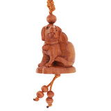 Max Chinese Solid Mahogany Carving Car/Bag/Purse Key Ring Pendant Keychain 5
