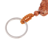 Max Chinese Solid Mahogany Carving Car/Bag/Purse Key Ring Pendant Keychain 5