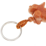 Max Chinese Solid Mahogany Carving Car/Bag/Purse Key Ring Pendant Keychain 11