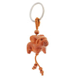 Max Chinese Solid Mahogany Carving Car/Bag/Purse Key Ring Pendant Keychain 11