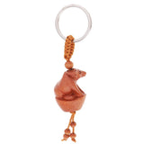Max Chinese Solid Mahogany Carving Car/Bag/Purse Key Ring Pendant Keychain 12