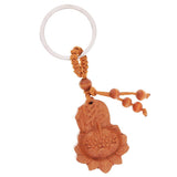 Max Wooden Carving Car/Bag/Purse Key Ring Lucky Pendant Key Chain 6
