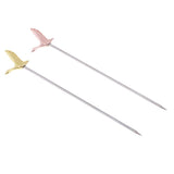 Max 4pcs Stainless Steel Cocktail Signs Cocktail Picks Food Spears Bar Tools