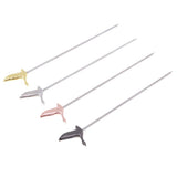 Max 4pcs Stainless Steel Cocktail Signs Cocktail Picks Food Spears Bar Tools