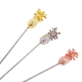 Max 3pcs Stainless Steel Cocktail Sign Cocktail Pick Fruit Food Spears Bar Tools