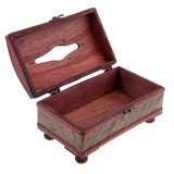 Max Vintage Tissue Box Wooden Creative Paper Boxes Home Car Napkin Holder Case Plaid