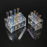 Max 3Pcs Round Bottom Plastic Test Tube Cocktail Bar Supplies Plastic Products Blue 15cm