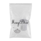 Max Double Wall Stainless Steel Ice Bucket Wine Cooler Portable Handle Strainer
