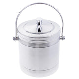 Max Portable Ice Bucket Stainless Steel Beer Barrel with Strainer  205xΦ150mm