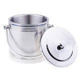 Max Portable Ice Bucket Stainless Steel Beer Barrel with Strainer  205xΦ150mm
