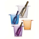 Max Acrylic Salad Fruit Dessert Bowl Food Container Snack Plate Container Blue