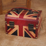 Max Antique DO OLD Design Vintage Wooden Jewelry Storage Case UK Flag
