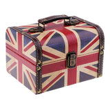 Max Antique DO OLD Design Vintage Wooden Jewelry Storage Case UK Flag