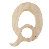 Max DIY Wood 26 Alphabet Craft Letters Plaque/Home/Wedding/Nursery Party Decor Q