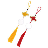 Max Chinese Knot Fengshui Fortune Car Hanging Pendant Home Decoration  Yellow
