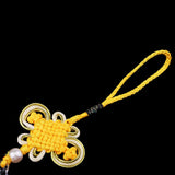 Max Chinese Knot Fengshui Fortune Car Hanging Pendant Home Decoration  Yellow