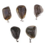 Max Natural Mineral Pendant Polished Stone Pendant Decor for Necklace Gifts #8