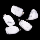 Max Natural Mineral Pendant Polished Stone Pendant Decor for Necklace Gifts #9