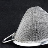 Max Stainless Steel Fine Mesh Strainer Colander Oil Strainer Silvery 9cm