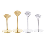 Max Stainless Steel Sector Wedding Name Card Holders Table Decor 6inch Gold