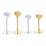 Max Stainless Steel Sector Wedding Name Card Holders Table Decor 6inch Gold