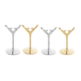 Max Stainless Steel V-shaped Wedding Name Card Holders Table Decor 6inch Gold