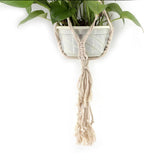 Max Plant Hanger Manual Knitted Cotton Rope Basket Plant Hanging Decoration #2