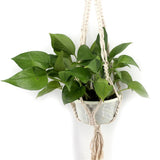 Max Plant Hanger Manual Knitted Cotton Rope Basket Plant Hanging Decoration #2