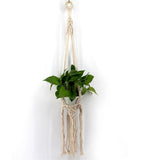 Max Plant Hanger Manual Knitted Cotton Rope Basket Plant Hanging Decoration #3
