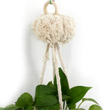 Max Plant Hanger Manual Knitted Cotton Rope Basket Plant Hanging Decoration #4