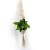 Max Plant Hanger Manual Knitted Cotton Rope Basket Plant Hanging Decoration #5