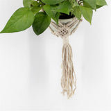 Max Plant Hanger Manual Knitted Cotton Rope Basket Plant Hanging Decoration #5
