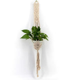 Max Plant Hanger Manual Knitted Cotton Rope Basket Plant Hanging Decoration #6