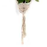 Max Plant Hanger Manual Knitted Cotton Rope Basket Plant Hanging Decoration #6
