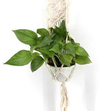 Max Plant Hanger Manual Knitted Cotton Rope Basket Plant Hanging Decoration #7