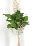 Max Plant Hanger Manual Knitted Cotton Rope Basket Plant Hanging Decoration #7