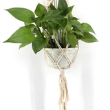 Max Plant Hanger Manual Knitted Cotton Rope Basket Plant Hanging Decoration #7