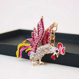 Max Cock Rooster Chicken Keychain Crystal Bag Pendant Key Ring Gift Jewelry Pink