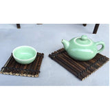 Max Bamboo Necklace Bracelet Jewelry Display Chinese Kung Fu Tea Tray  13x13cm