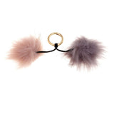 Max Faux Plush Pendants Fluffy Key Chain Plush Key Ring for Women's Bag Car Key