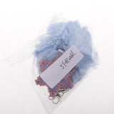 Max Faux Fur Ball Plush Pendant Key Chain Key Ring for Women Bag/Car/Purse Blue