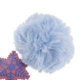 Max Faux Fur Ball Plush Pendant Key Chain Key Ring for Women Bag/Car/Purse Blue