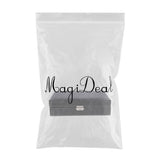 Max 8 Slots Watch Box with Lock and Mirror Watch Display Storage Case Black