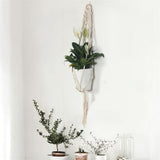 Max Hanging Planter Basket Rope Flower Plant Holder Indoor Restaurant Decoration
