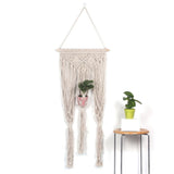 Max Hanging Planter Baskets Rope Flowers Plant Holders Bohemia Style Handcrafts