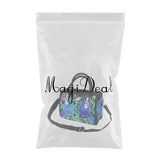 Max Chinese Style Women Handbag Embroidery Tote Shoulder Bags Two Blue Camellia