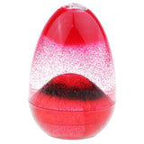 Max Acrylic Hourglass Home Ornament Egg Shape Volcano Eruption Sandglass Red