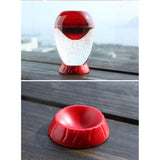 Max Acrylic Hourglass Home Ornament Egg Shape Volcano Eruption Sandglass Red