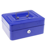 Max Creative Storage Box Building Block Shaped Metal Saving Space Box Blue